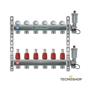 COMISA COLLETTORE DI DISTRIBUZIONE 1" F 5+5 VIE ATTACCHI 3/4" EUROCONO