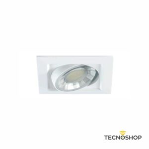 BENEITO FARETTO INCASSO LED DIMMERABILE "COMPAC" QUADRATO 8W 3000K 607LM BIANCO