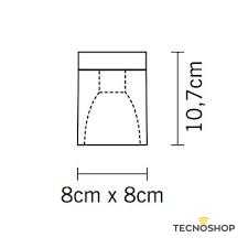 FABBIAN CUBETTO DA SOFFITTO 1xGU10 CROMO/CRISTALLO - immagine 3