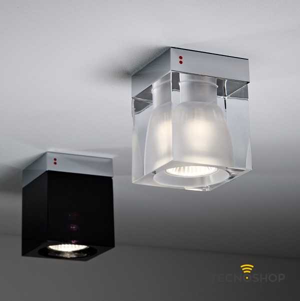 FABBIAN CUBETTO DA SOFFITTO 1xGU10 CROMO/CRISTALLO - immagine 3