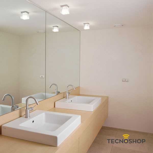 FABBIAN CUBETTO DA SOFFITTO 1xGU10 CROMO/CRISTALLO - immagine 2