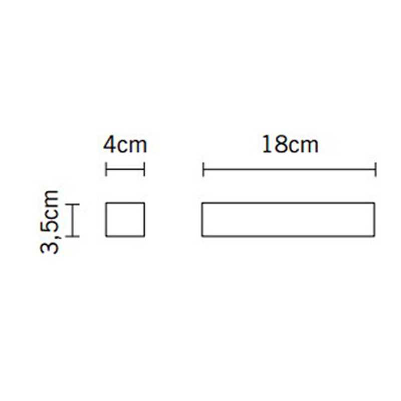 FABBIAN APPLIQUE "BIJOU" R7s CON FINITURA BIANCA - immagine 2