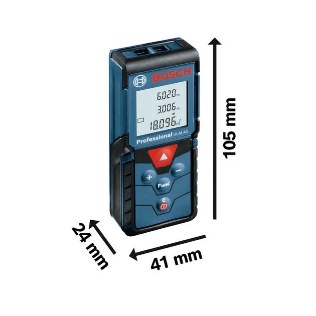 BOSCH DISTANZIOMETRO LASER GLM 40 DISTANZA 0,15/40mt - immagine 3