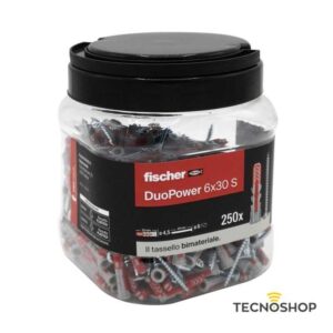 FISCHER CONFEZIONE 250PZ TASSELLO + VITE "DUO POWER" 6x30mm