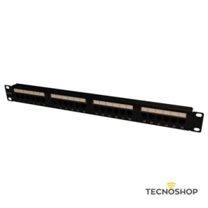 TECNOWARE PATCH PANEL 1 UNITÀ 24 PORTE CAT. 6 PER QUADRI RACK 19"