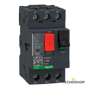 SCHNEIDER INTERRUTTORE AUTOMATICO MAGNETOTERMICO "GV2ME" 3P CON REGOLAZIONE 24-32 A