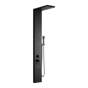 COLONNA DOCCIA IN ACCIAIO INOX NERO OPACO MODELLO SIRIO