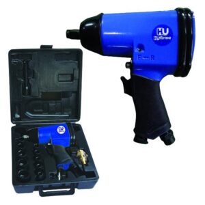 HU-FIRMA KIT AVVITATORE AD ARIA COMPRESSA 1/2" CON 17 PEZZI