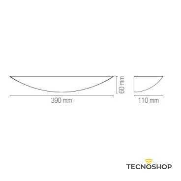 INTEC APPLIQUE IN GESSO VERNICIABILE "LIVIGNO" 2xG9 CON FINITURA BIANCA - immagine 4