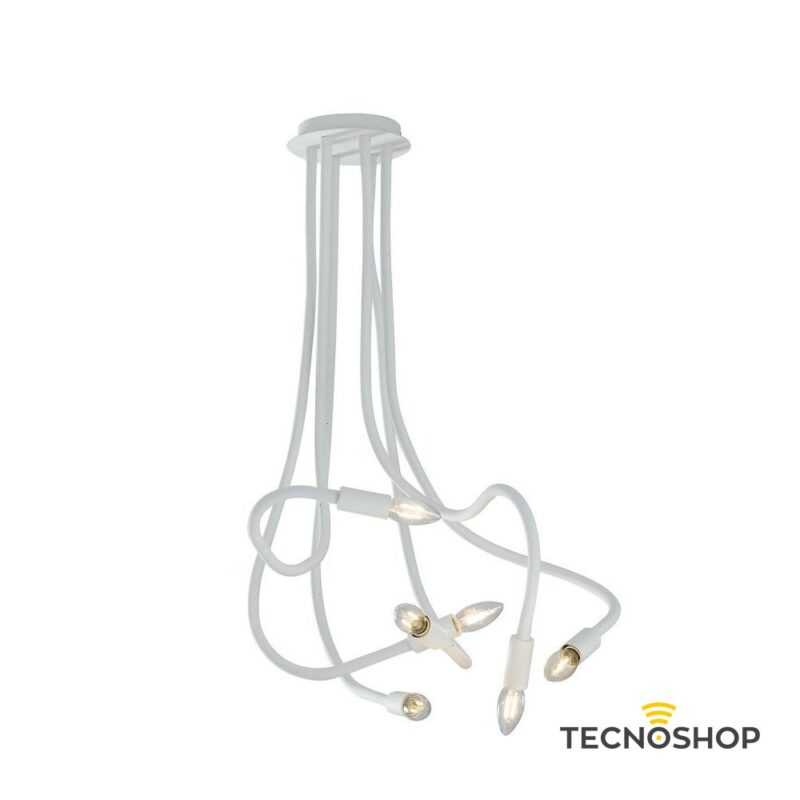 INTEC SOSPENSIONE FLESSIBILE "LOVER" 6XE14 BIANCA