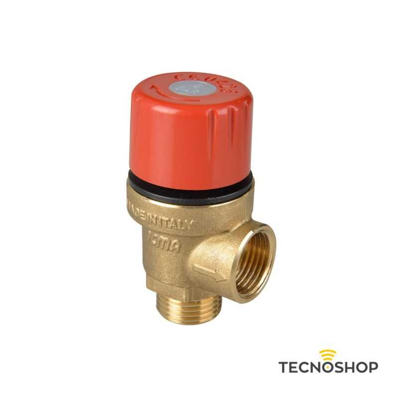 ICMA VALVOLA DI SICUREZZA A MEMBRANA 8 BAR DA 1/2'' M-F