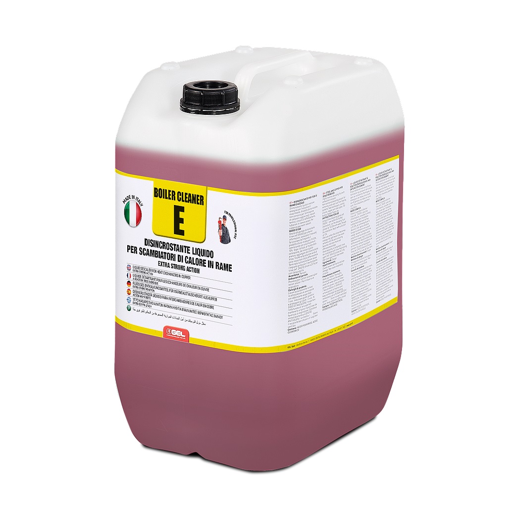 DISINCROSTANTE PER SCAMBIATORI DI CALORE IN RAME IN TANICA DA 5LT