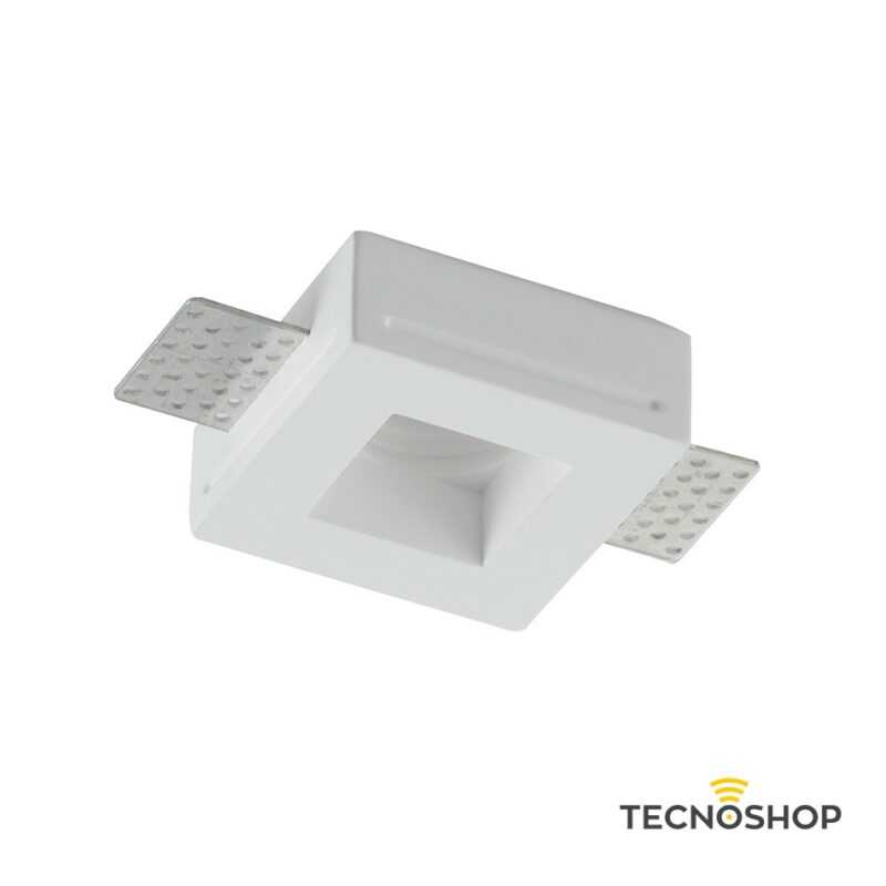 INTEC FARETTO INCASSO QUADRATO “INC-MINI-Q1” IN GESSO 1XGU10
