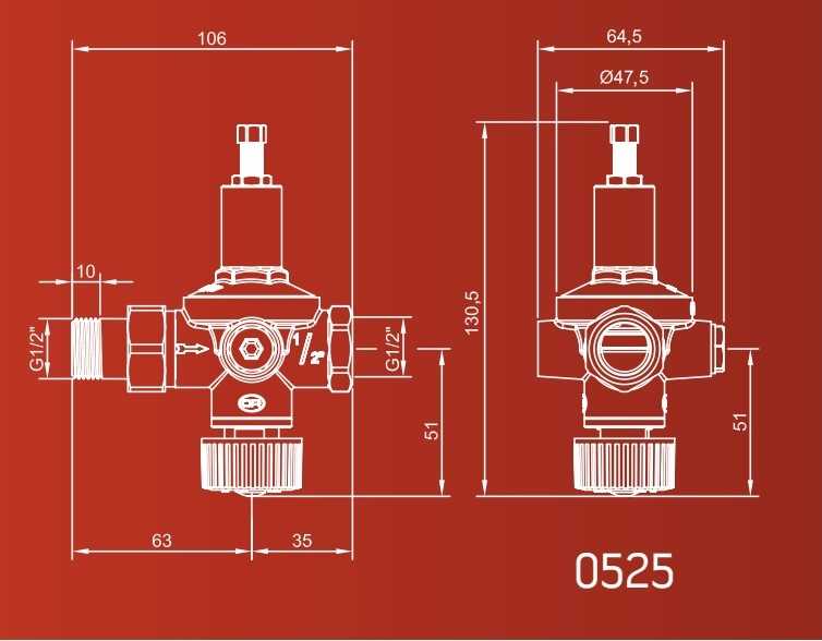 RIAL GRUPPO DI RIEMPIMENTO AUTOMATICO 1/2" MF SENZA MANOMETRO - immagine 2
