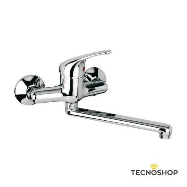 TEOREMA MISCELATORE LAVELLO A PARETE SERIE T-ONE CROMATO