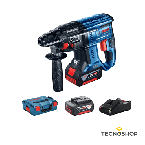 BOSCH MARTELLO PERFORATORE 18V IN VALIGETTA CON BATTERIA 4Ah E CARICABATTERIA
