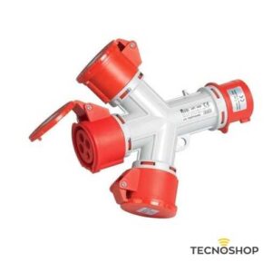 MOLTIPLICATORE CEE A 3 USCITE DA 16A 3P+T IP44 380V