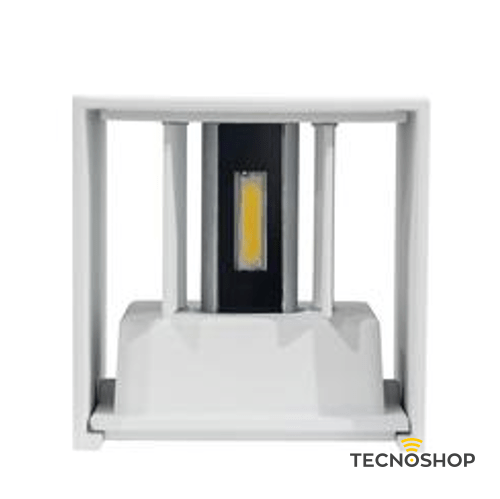 APPLIQUE LED QUADRATO BIANCO IP54 7W LUCE NATURALE - immagine 2