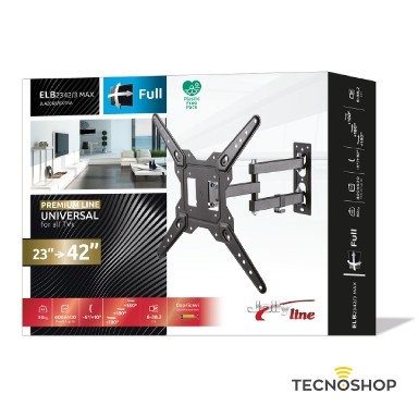 JOLLY LINE SUPPORTO TV 30Kg DA 23'' A 42'' CON 2 BRACCI E 3 SNODI - immagine 2