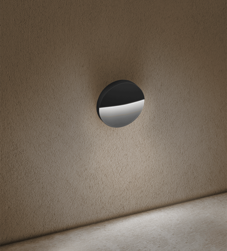 CENTURY SEGNAPASSO PASEO 4W 400LM D.11 CM - TONDO NERO - immagine 2