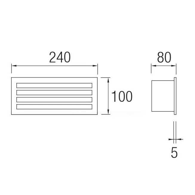 LEDS-C4 SEGNAPASSO "HERCULES" 1xE27 SILVER CON GRIGLIA - immagine 3