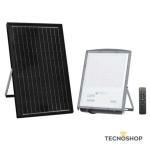 LIFE PROIETTORE LED CON PANNELLO SOLARE 25W 3400LM 4000K DIMMERABILE