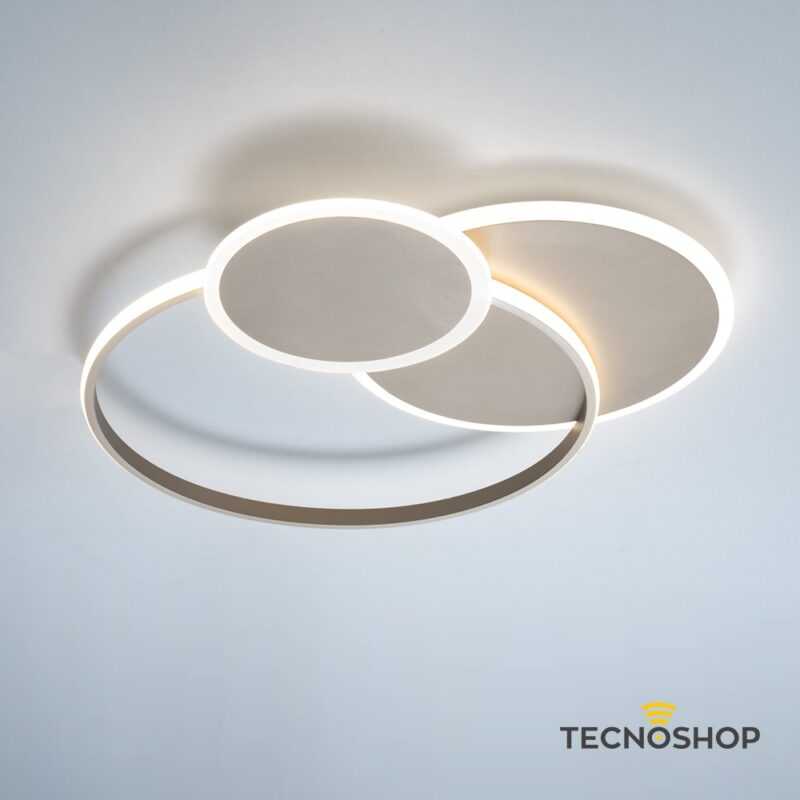 VIVIDA PLAFONIERA "ECLIPSE 3" 60W 3000K/4000K SABBIA