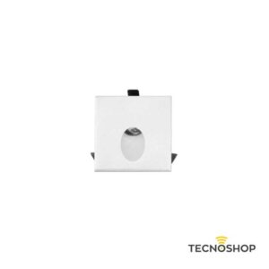 BENEITO SEGNAPASSO LED "LUKY" QUADRATO 2W 4000K CON FINITURA BIANCA