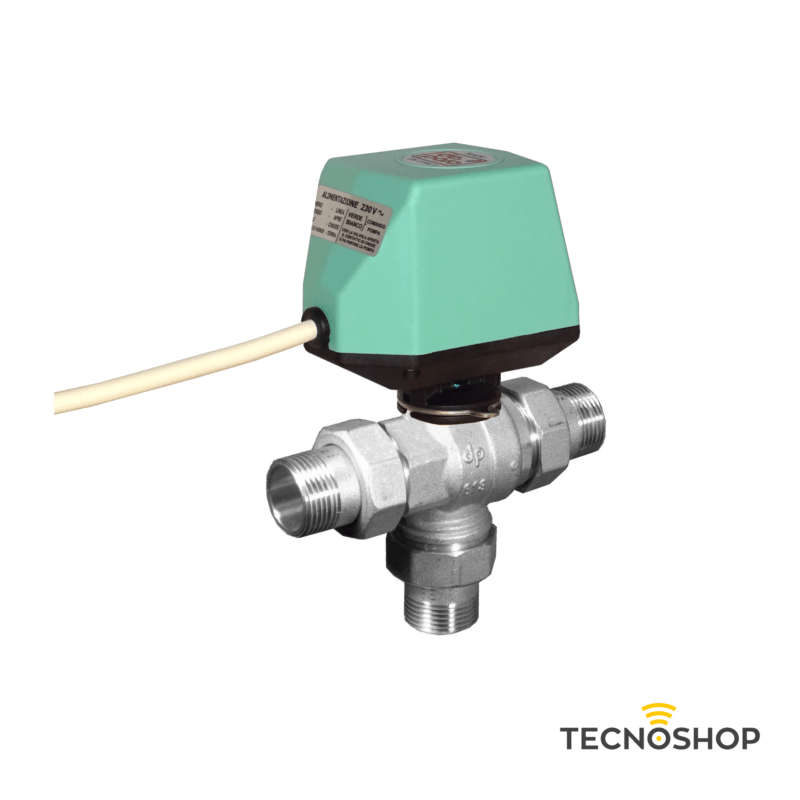 DEPALA MOTORE 220Vac PER VALVOLA A 3 VIE CON CONTATTO AUSILIARE - immagine 2