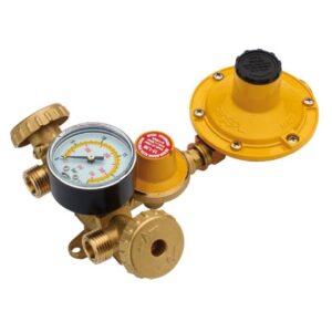 MINICENTRALINA 2 ATTACCHI CON REGOLATORE E MANOMETRO 1ยฐ ST. 12KG/H + 2ยฐ ST. 4KG/H