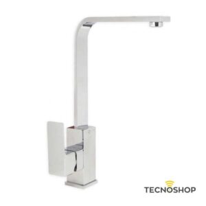 SPHERA MISCELATORE LAVELLO CUCINA CROMATO CON CANNA QUADRA