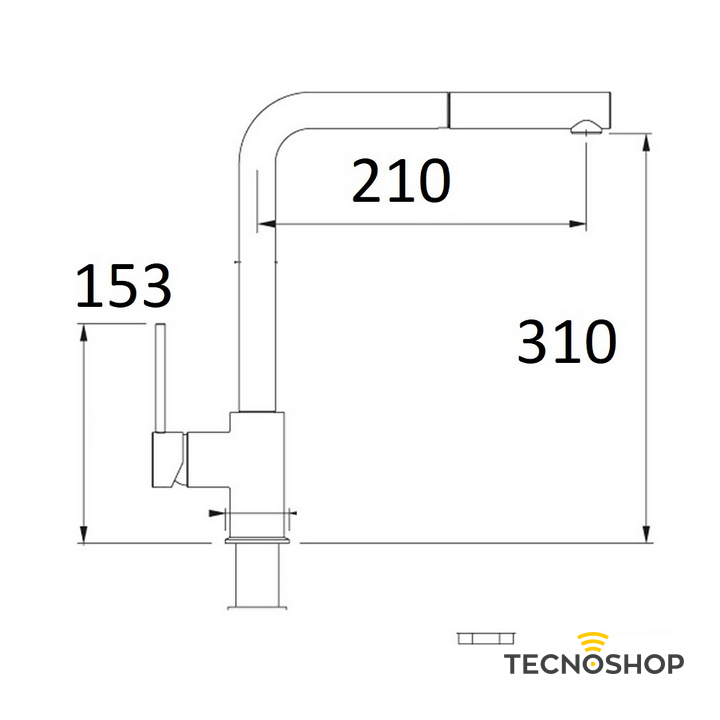 SPHERA MISCELATORE LAVELLO CUCINA CROMATO CON DOCCIA ESTRAIBILE - immagine 2