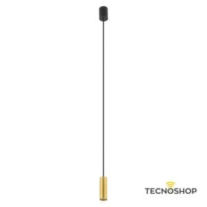 NOWODVORSKI SOSPENSIONE FOURTY 1xGU10 L.12,5cm NERA E ORO