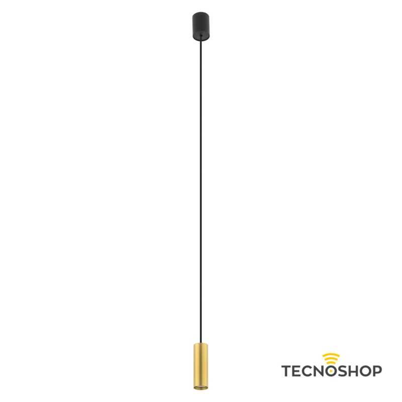 NOWODVORSKI SOSPENSIONE FOURTY 1xGU10 L.12,5cm NERA E ORO