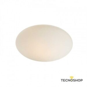 REDO PLAFONIERA "NUVOLO" 3XE27 IN VETRO SOFFIATO BIANCO D.60CM