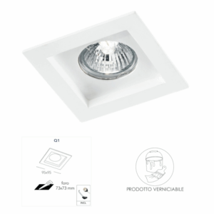 INTEC FARETTO IN GESSO QUADRATO AD INCASSO MOD. PHANTOM