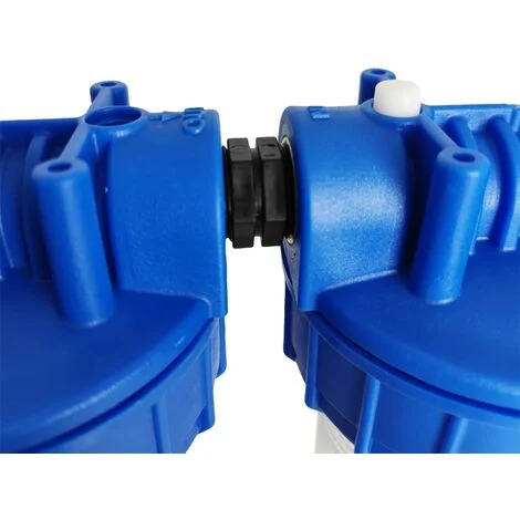 KIT PORTAFILTRO ACQUA DOPPIO DA 3/4" PER CARTUCCE DA 10" - immagine 2