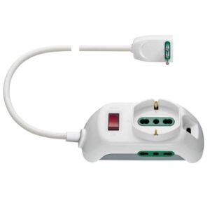 VIMAR MULTIPRESA CON SPINA PIATTA - 1 PRESA SCHUKO 16A + 2 PRESE 10A