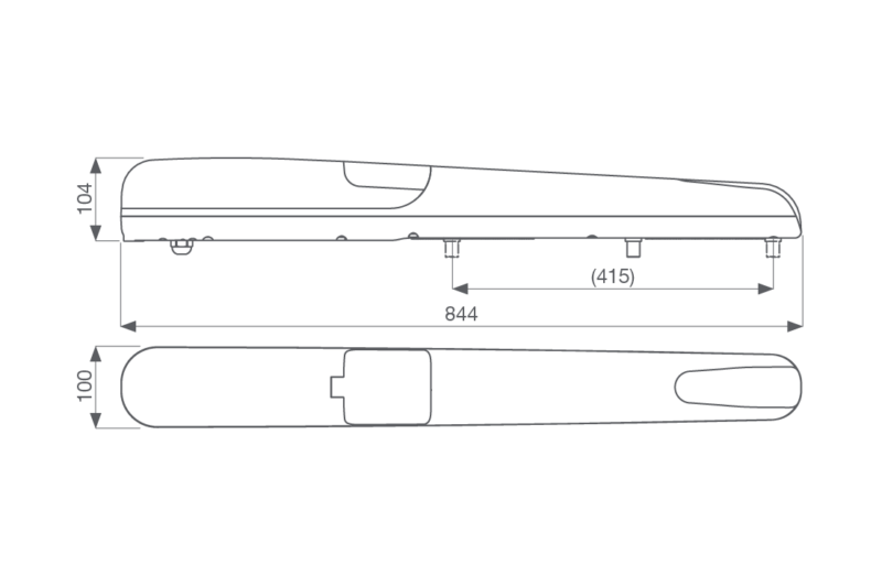 KEY KIT BATTENTE RAY 24V 3MT 500KG SENZA NIGHT LIGHT SYSTEM - immagine 2