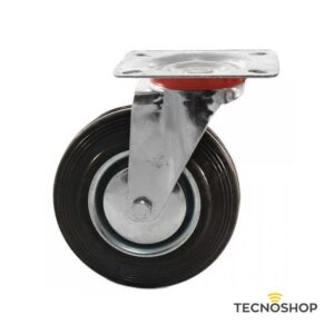 RUOTA INDUSTRIALE GIREVOLE SENZA FRENO 80x25mm