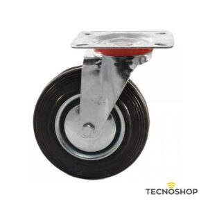 RUOTA INDUSTRIALE GIREVOLE SENZA FRENO 100x30mm