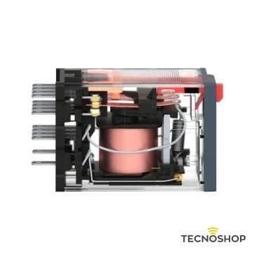 SCHNEIDER RELE' CON LED MINIATURIZZATO 4 NC/NO CON BOBINA 24VAC 6A - immagine 3