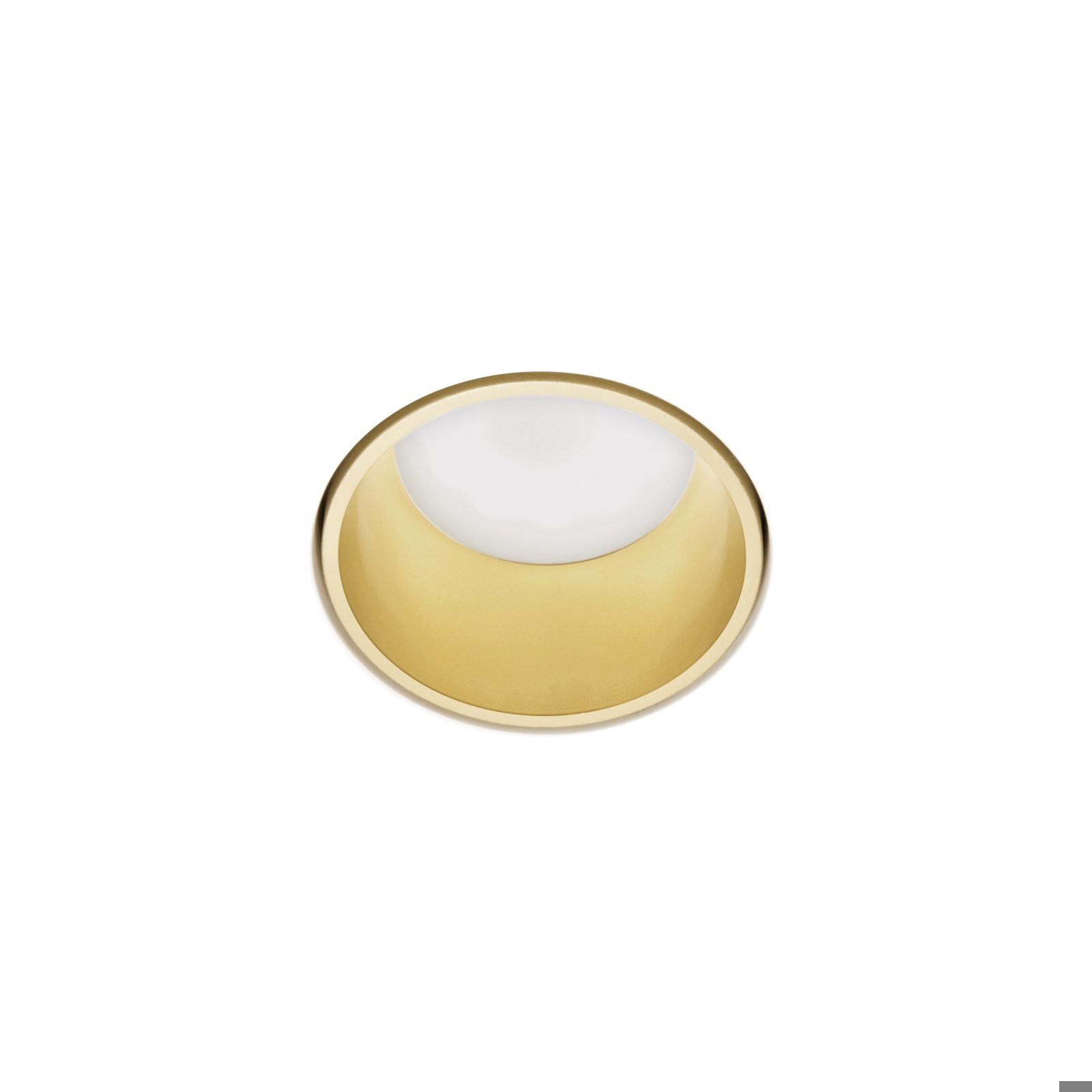 SFORZIN FARETTO INCASSO GESSO THESSALY 1xGU10 CON GHIERA RASO ORO - immagine 2