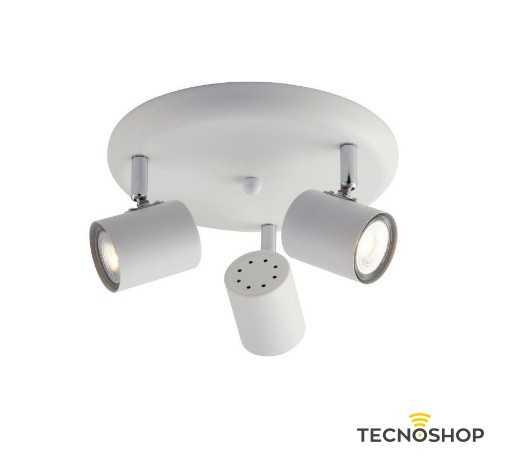 INTEC SPOT ROTONDO ORIENTABILE 3xGU10 BIANCO