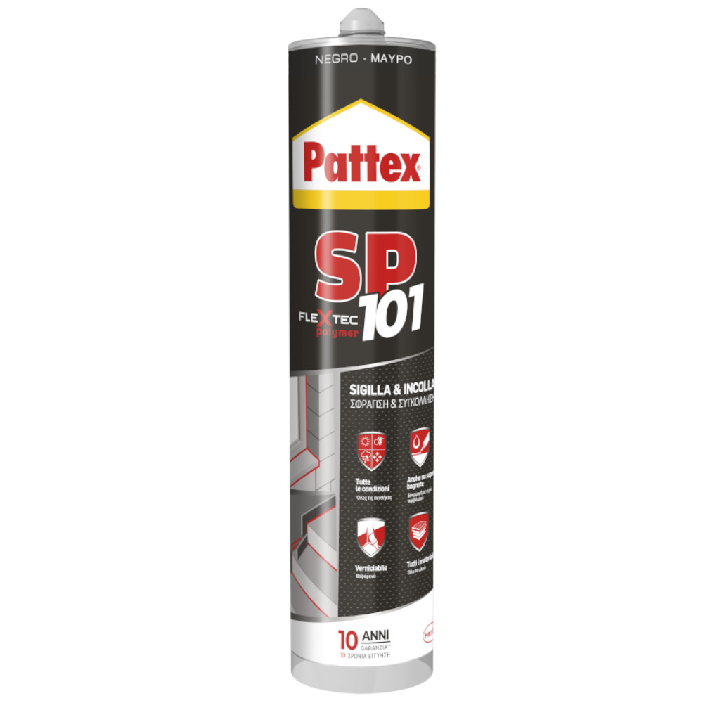 PATTEX SIGILLANTE E INCOLLANTE SP101 NERO 280ml