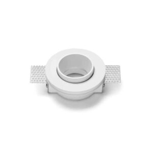 SFORZIN FARETTO GESSO INCASSO "THESSALY" CON CORNICE BIANCO SPAZZOLATO 1XGU10