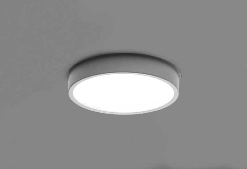 SFORZIN FARETTO GESSO INCASSO "THESSALY" CON CORNICE BIANCO SPAZZOLATO 1XGU10 - immagine 2