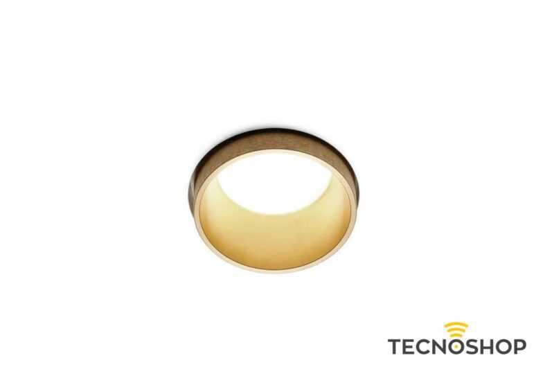 SFORZIN FARETTO GESSO INCASSO "THESSALY" CON CORNICE ORO SPAZZOLATO 1XGU10 - immagine 4