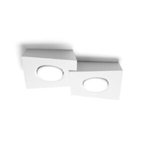SFORZIN PLAFONE IN GESSO ANCHISE 2xGX53 BIANCO