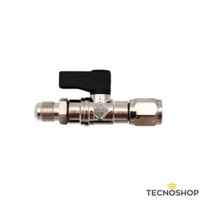 TECNOGAS RUBINETTO PER BOMBOLE GAS R32 E R600A 1/2"x5/16"